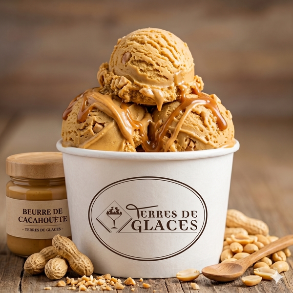 Crème glacée au beurre de cacahuètes
