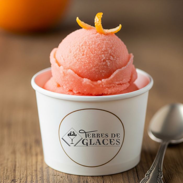 sorbet pamplemousse rose glacier artisan