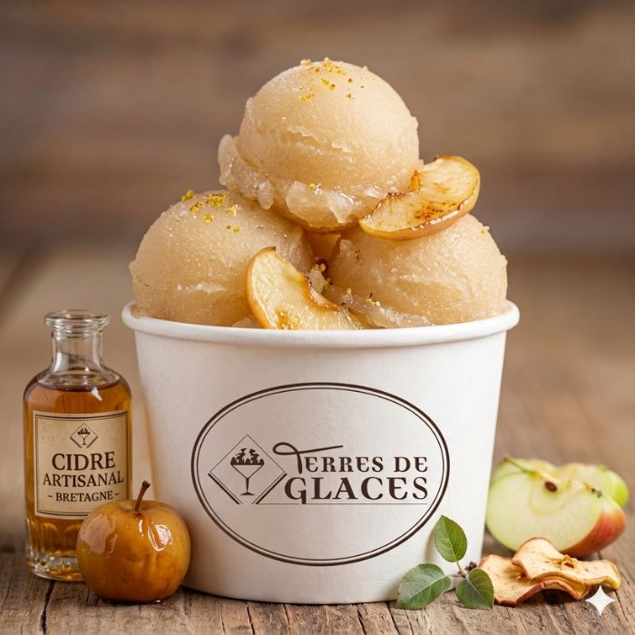 sorbet à la pomme cidrée